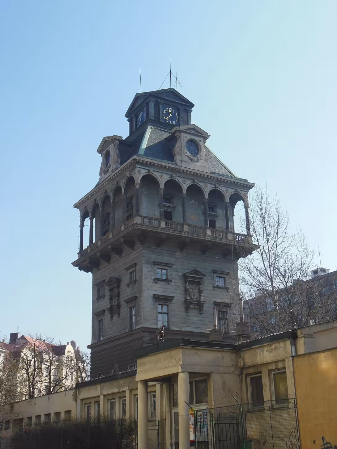 Dzisiejszy widok – Letenská vodárenská věž