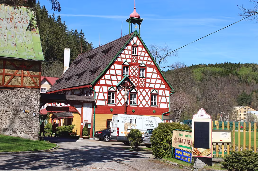 Dnešní pohled – Starý mlýn (Březová)