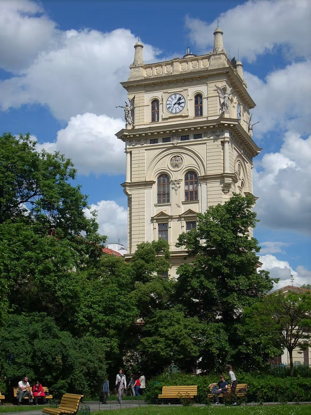 Dzisiejszy widok – Vinohradská vodárenská věž