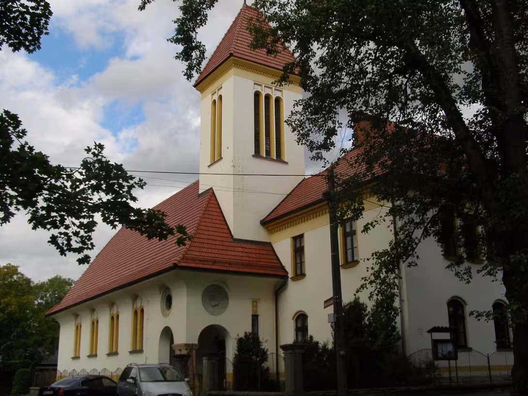 Dnešní pohled – evangelický kostel ve Valašském Meziříčí