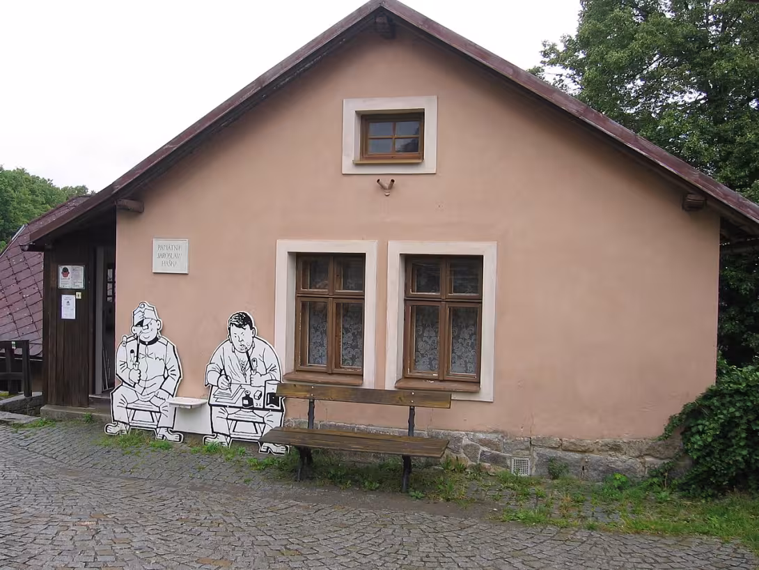 Heutige Ansicht – památník Jaroslava Haška