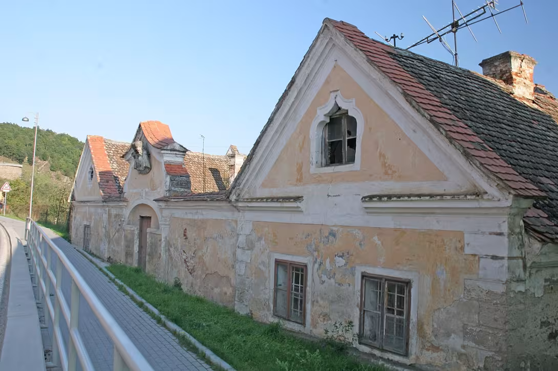 Dnešní pohled – vodní mlýn čp. 57 ve Vranově nad Dyjí