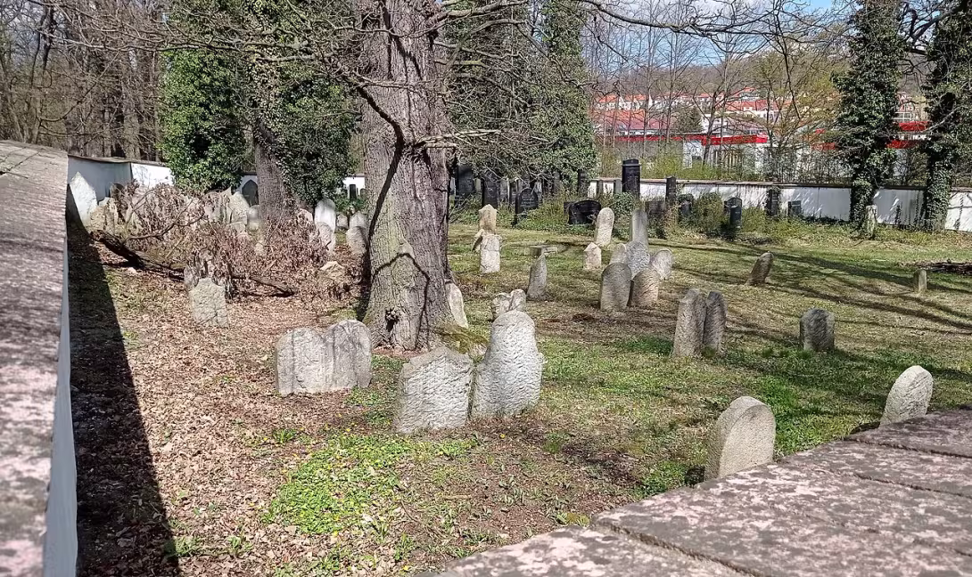 Dnešní pohled – Židovský hřbitov v Hluboké nad Vltavou