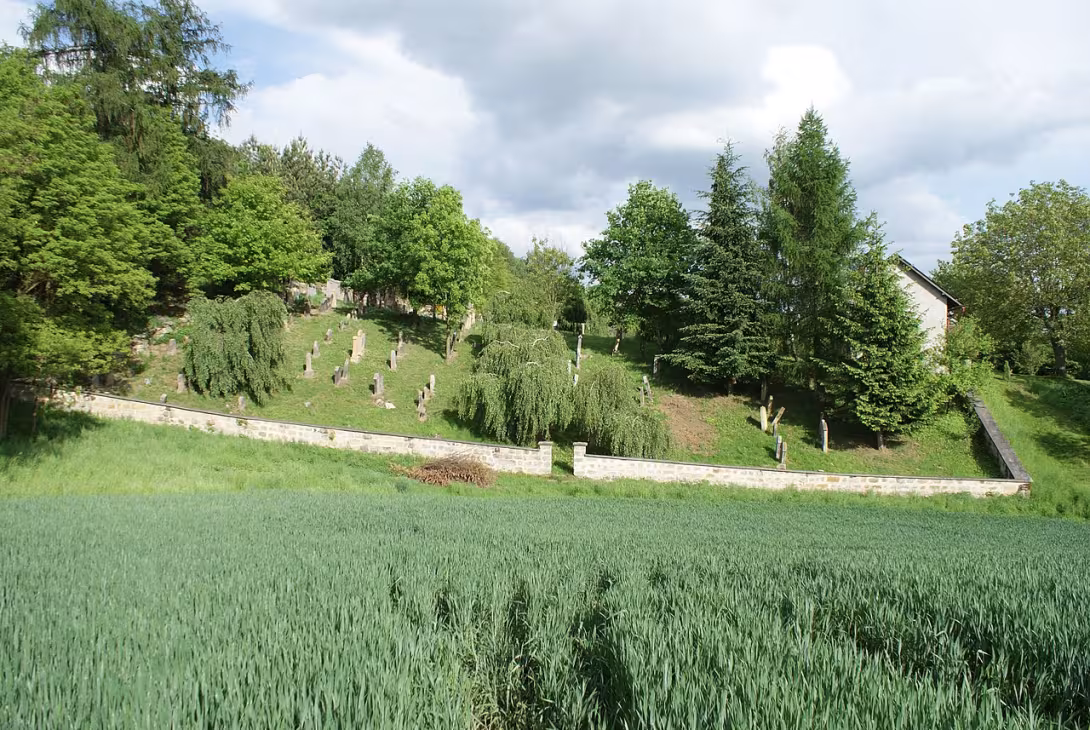 Dnešní pohled – Židovský hřbitov ve Veselici