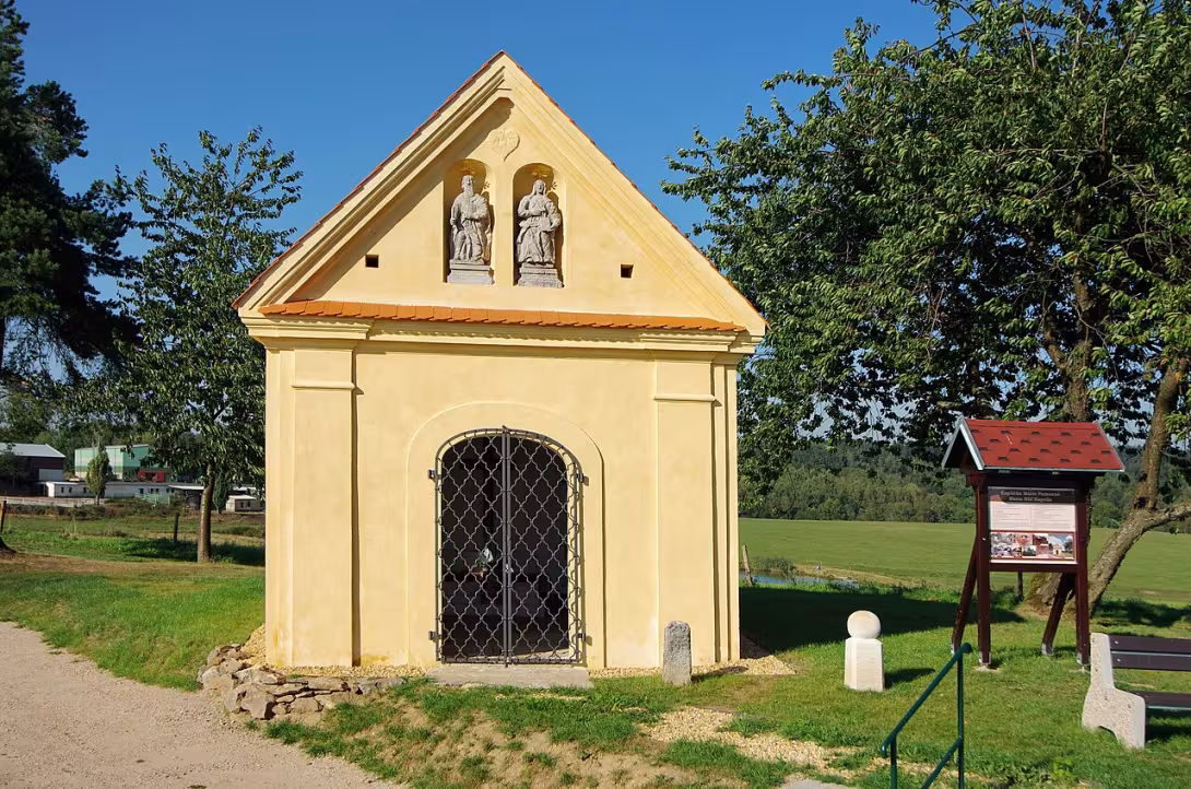 Dnešní pohled – Kaple Panny Marie Pomocné