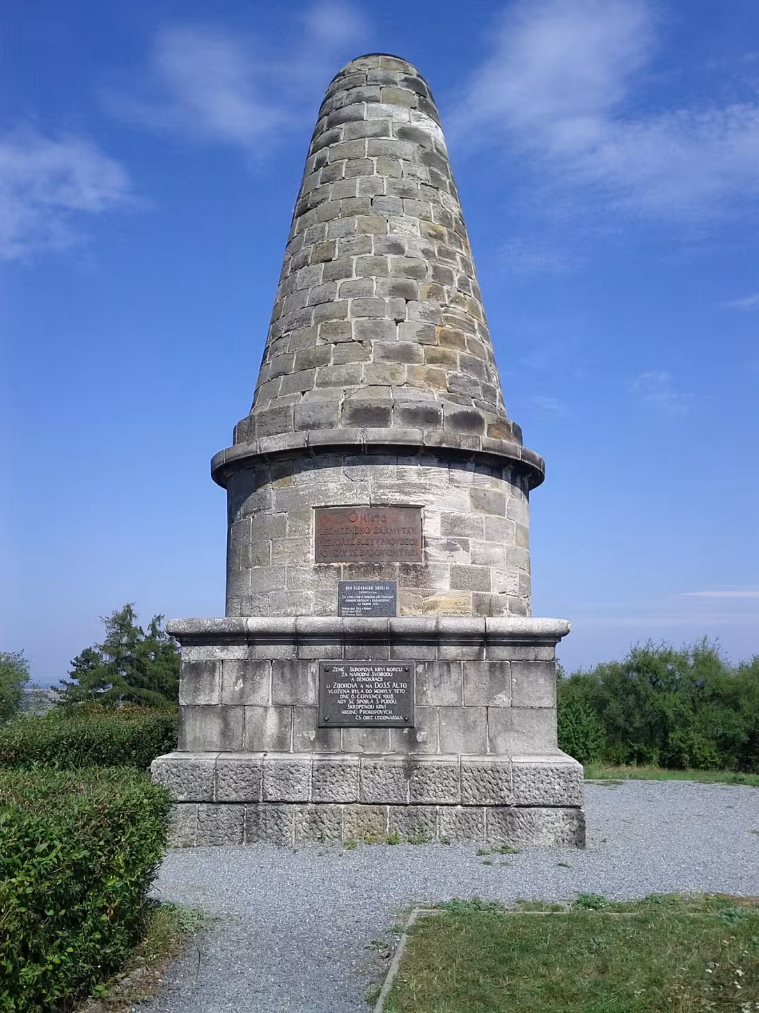 Dnešní pohled – Lipanská mohyla