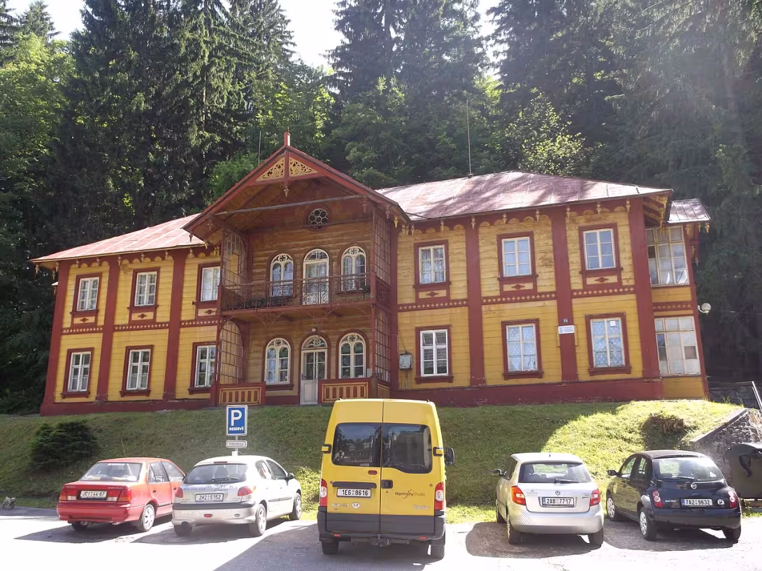 Dnešní pohled – Lázeňský dům Moravěnka