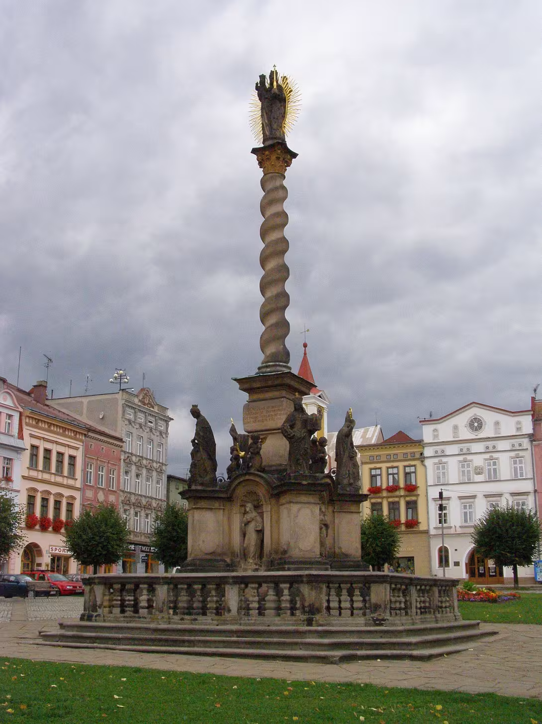 Dzisiejszy widok – Mariánský sloup (Broumov)