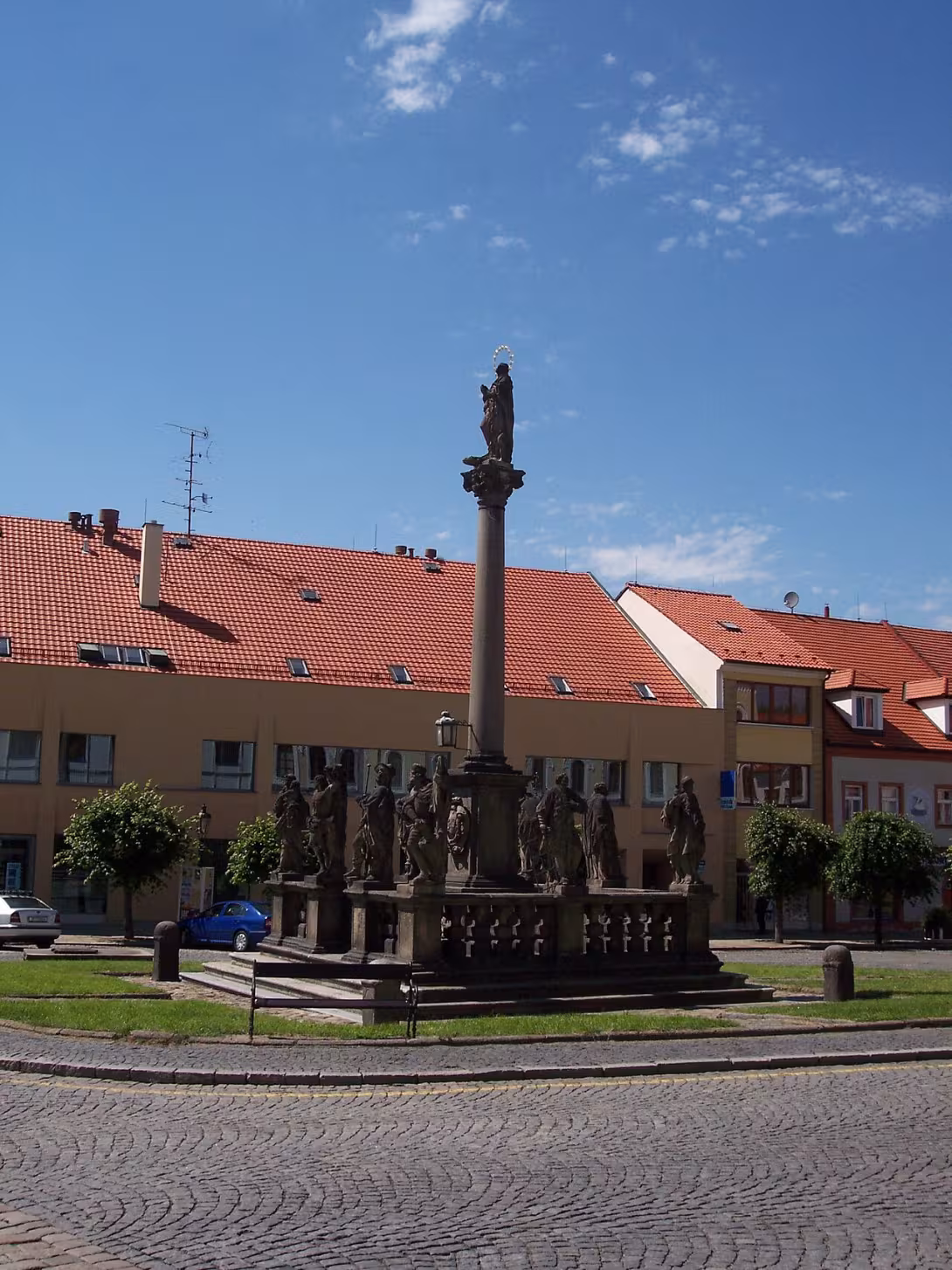 Dnešní pohled – Mariánský sloup v Písku