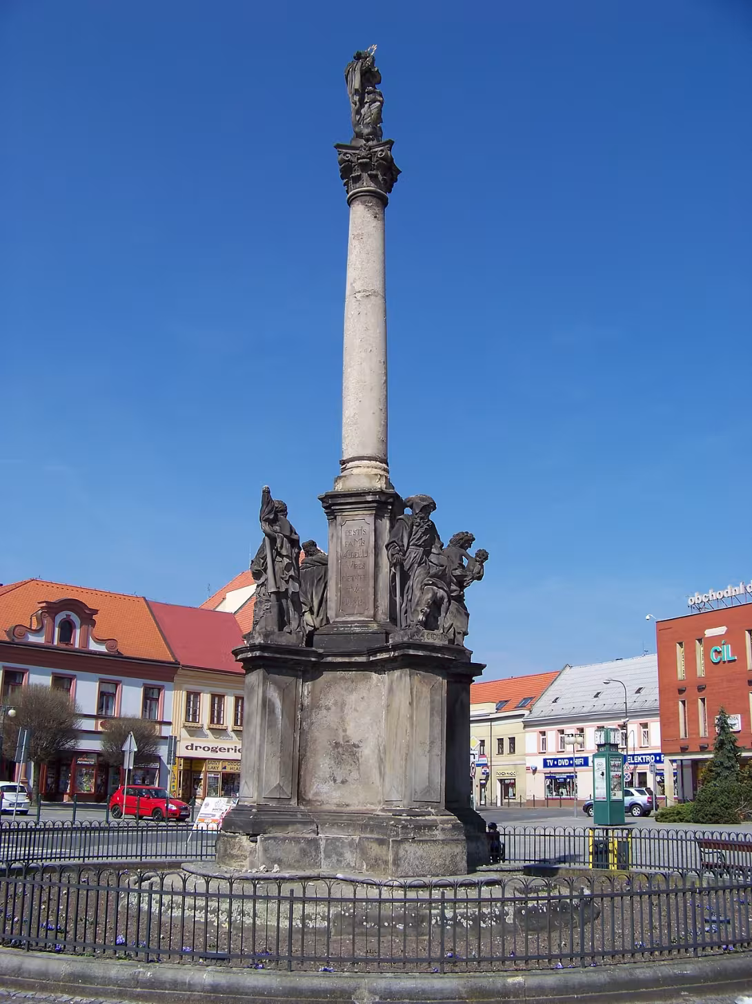 Dnešní pohled – Morový sloup (Nymburk)