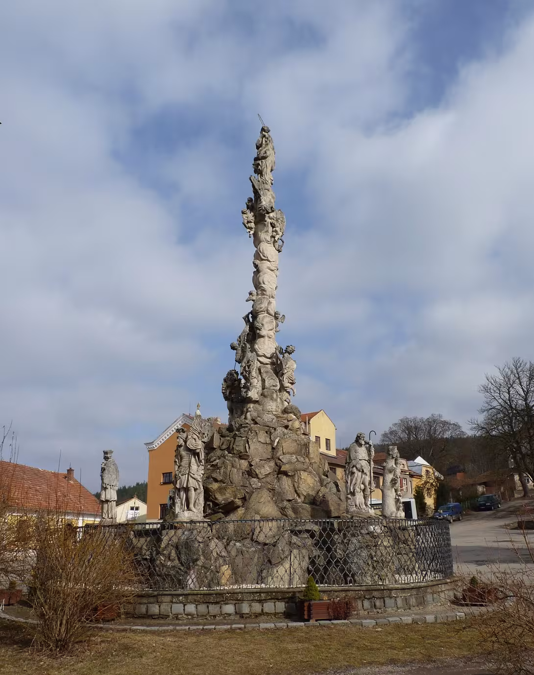 Dnešný pohľad – Morový sloup v Lomnici