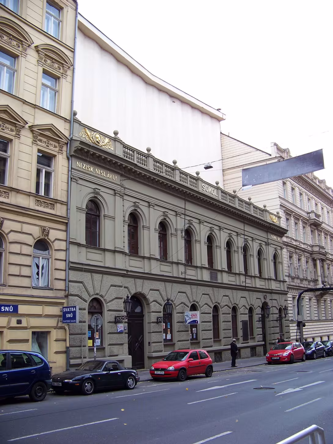 Dnešní pohled – Novoměstská sokolovna