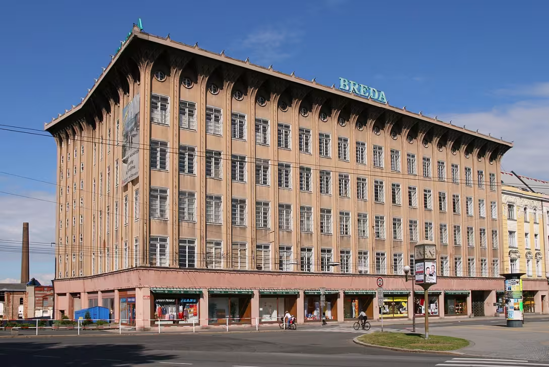 Heutige Ansicht – Obchodní dům Breda