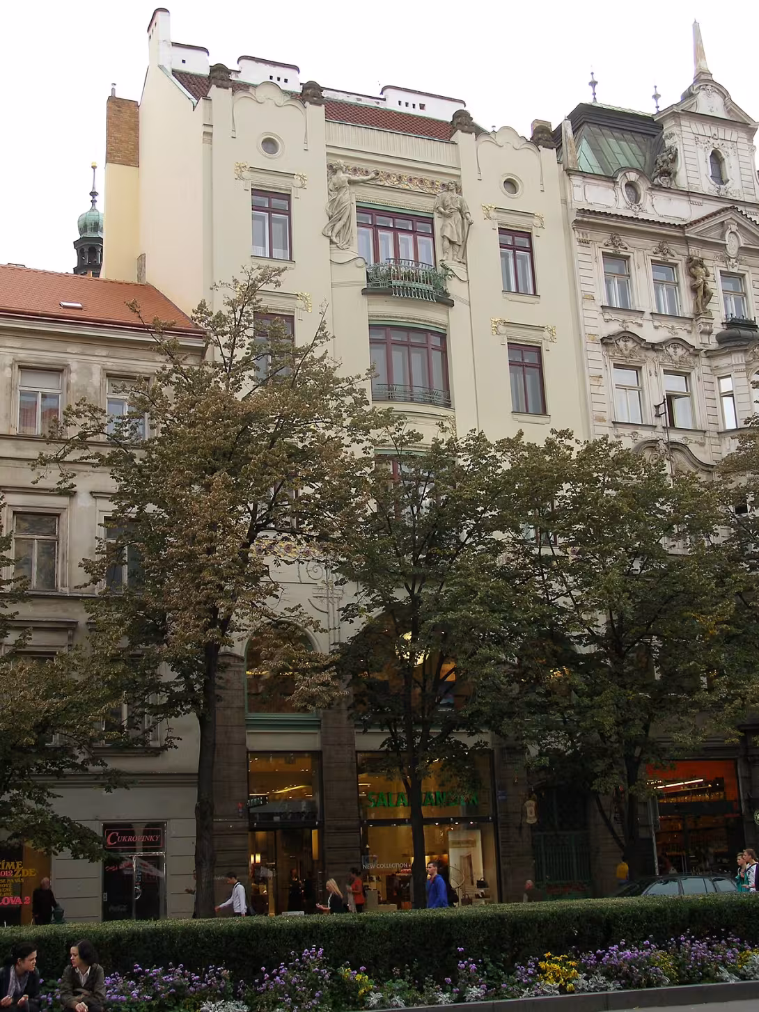 Dnešní pohled – Peterkův dům