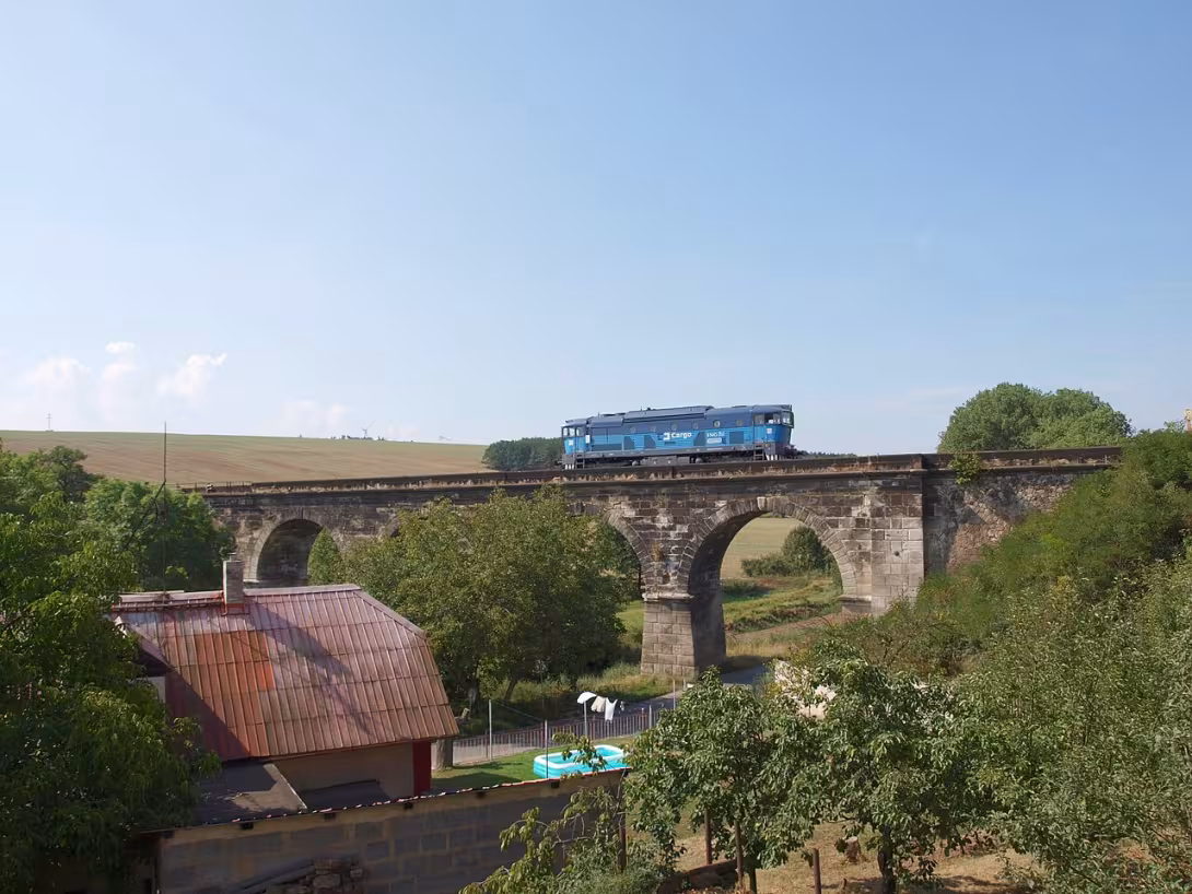 Dnešní pohled – Podlešínský viadukt