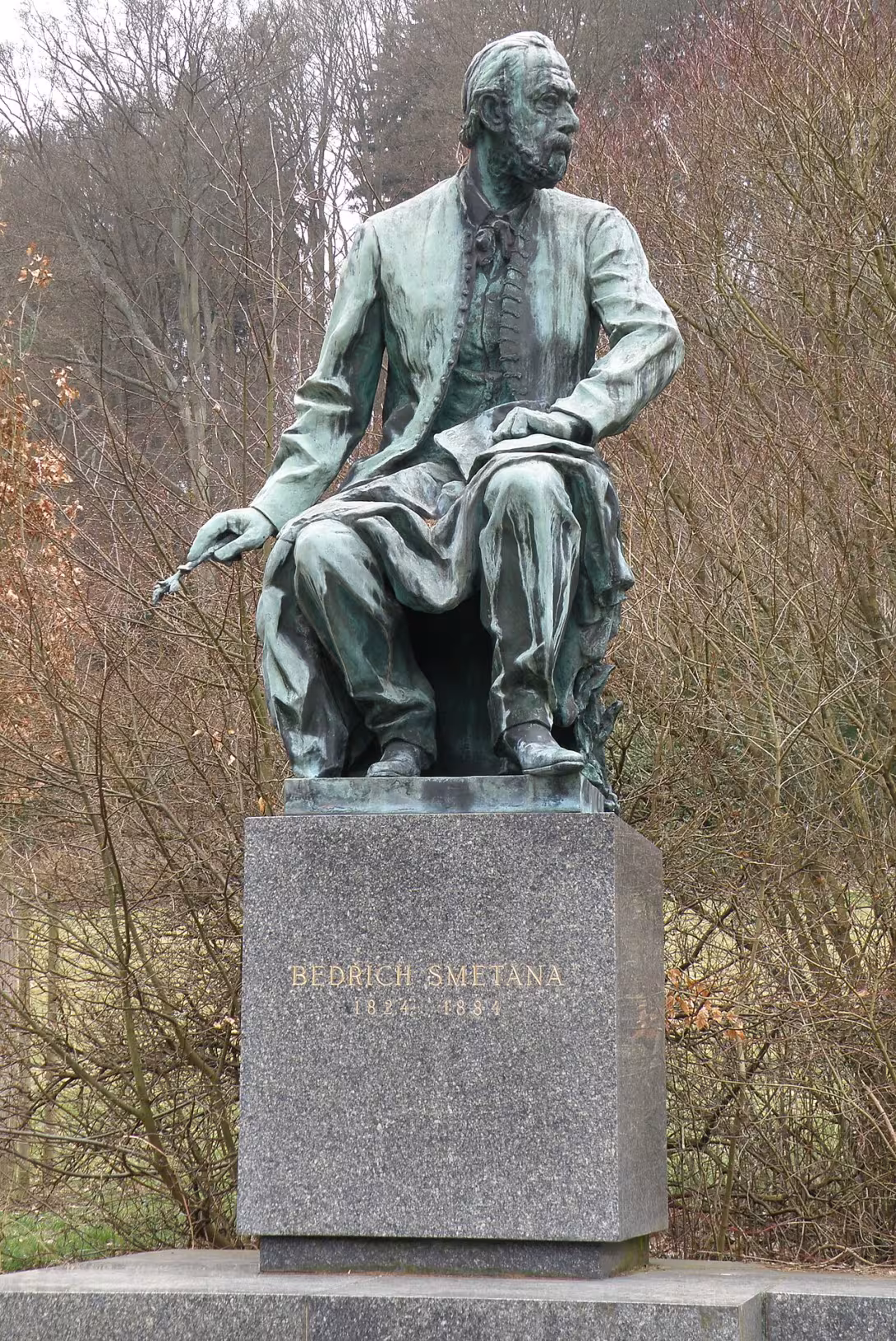 Dnešní pohled – Pomník Bedřicha Smetany
