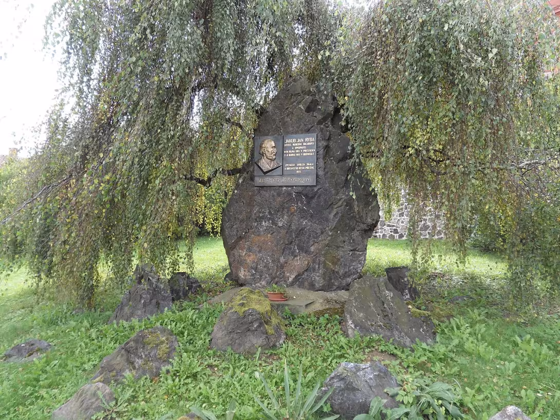 Dzisiejszy widok – Pomník Jakuba Jana Ryby