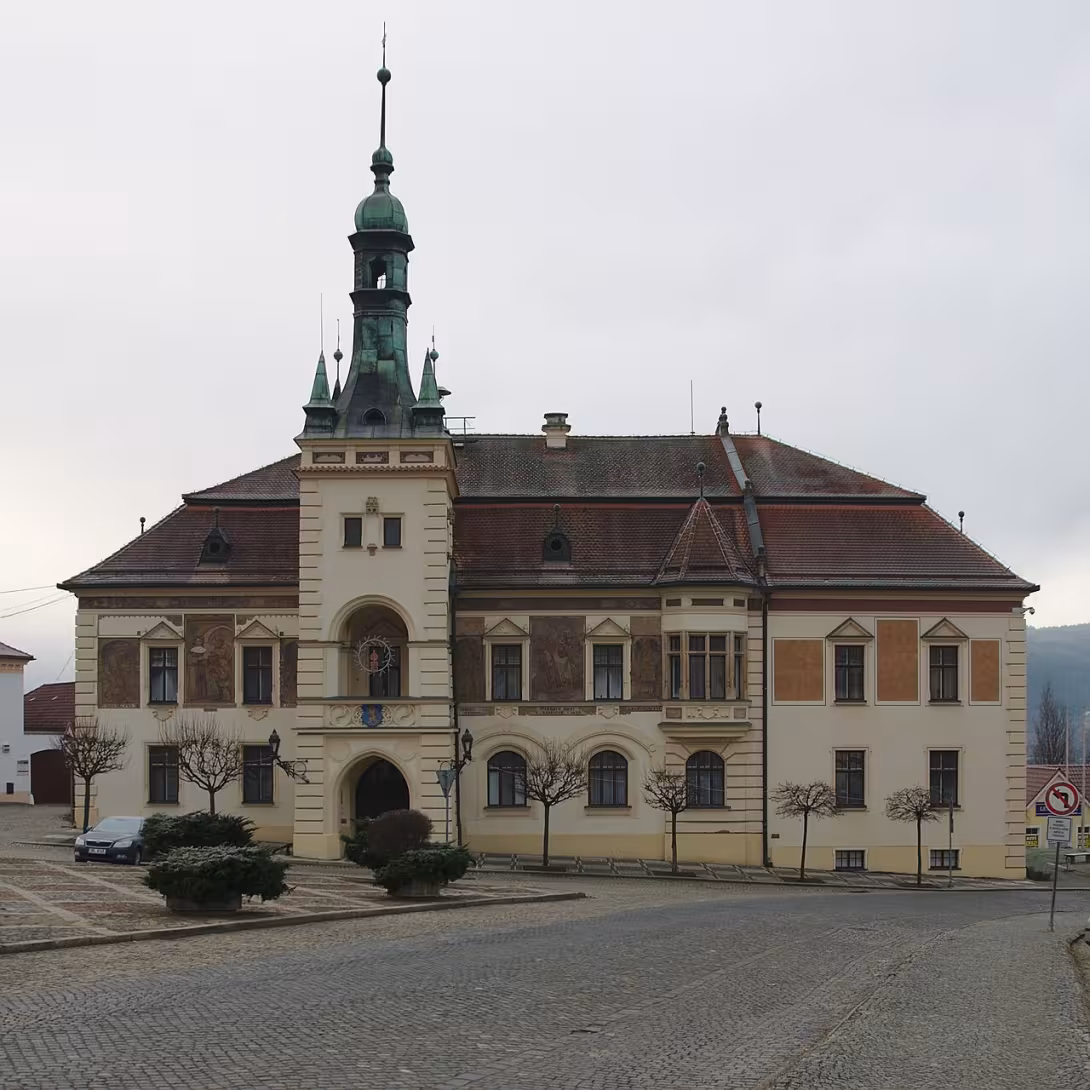 Dnešní pohled – Radnice v Tišnově
