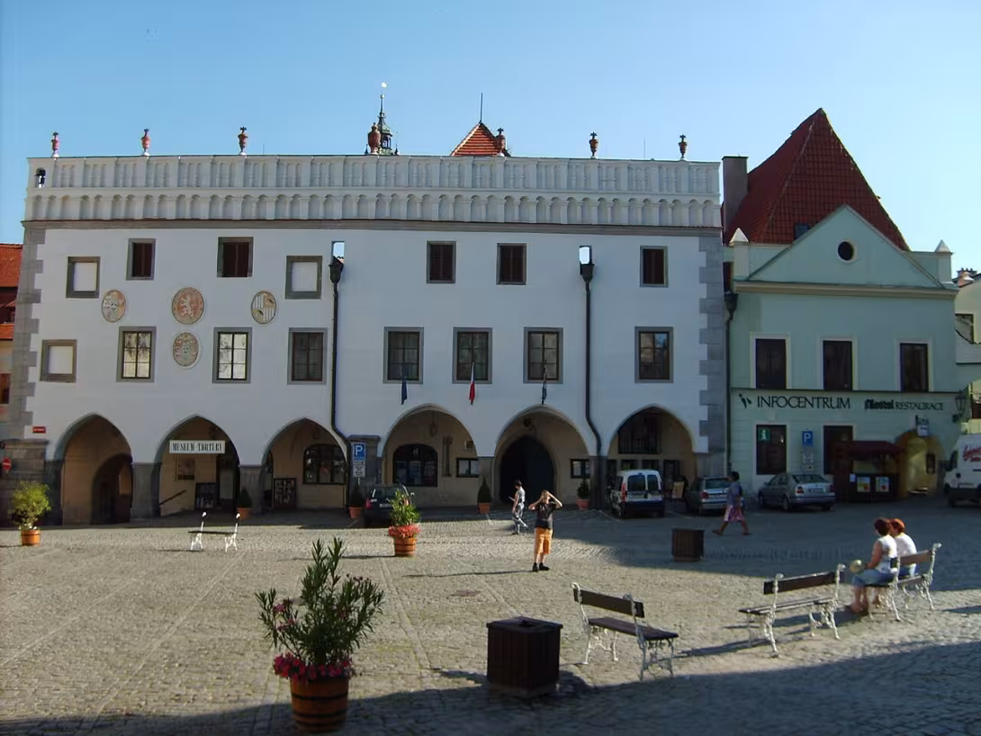 Today's view – Radnice v Českém Krumlově