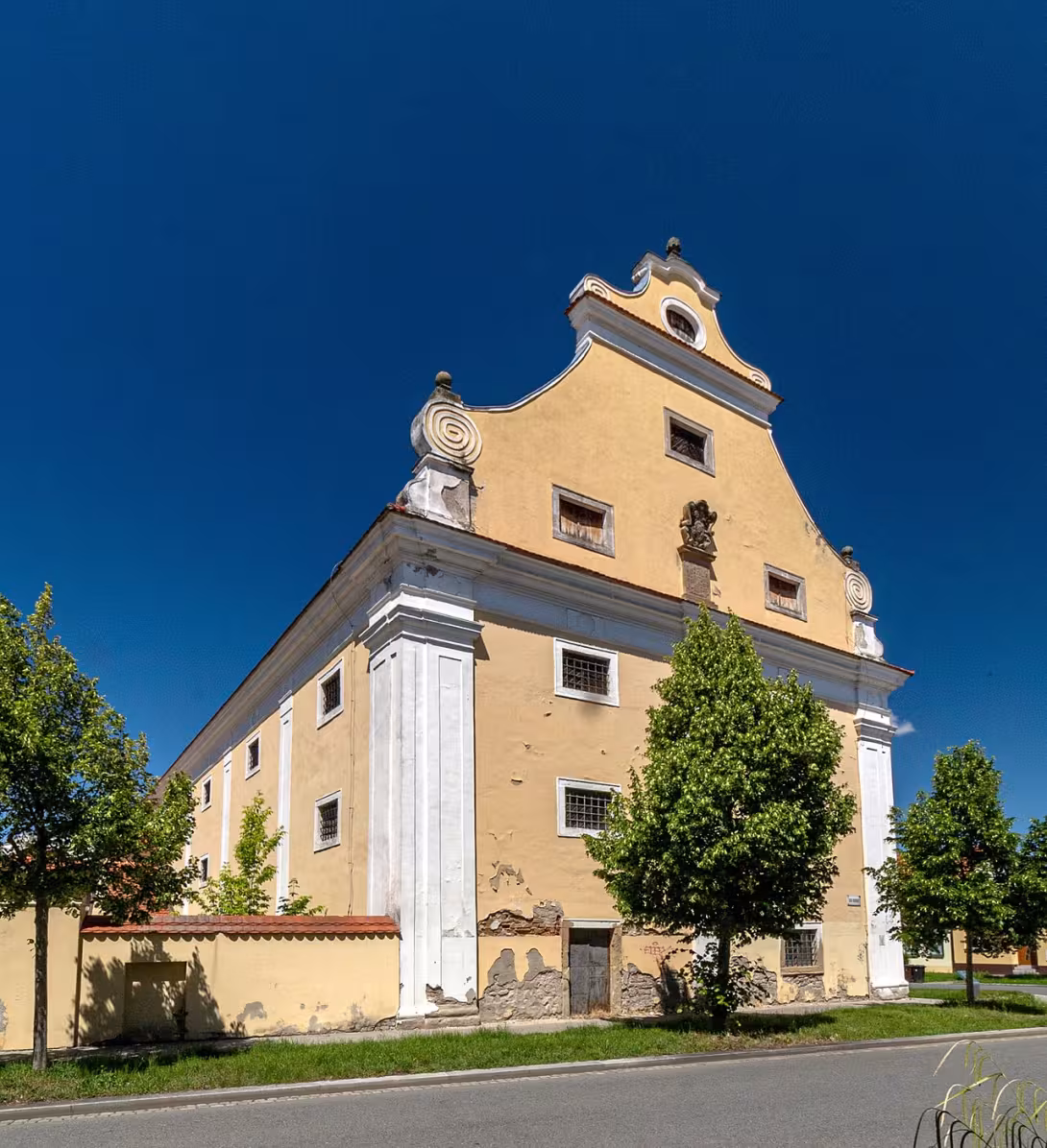 Dnešní pohled – Schrattenbachova sýpka v Kroměříži