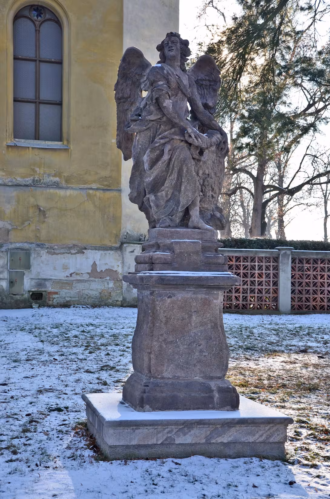 Today's view – Socha Anděla Strážce (Žatec)