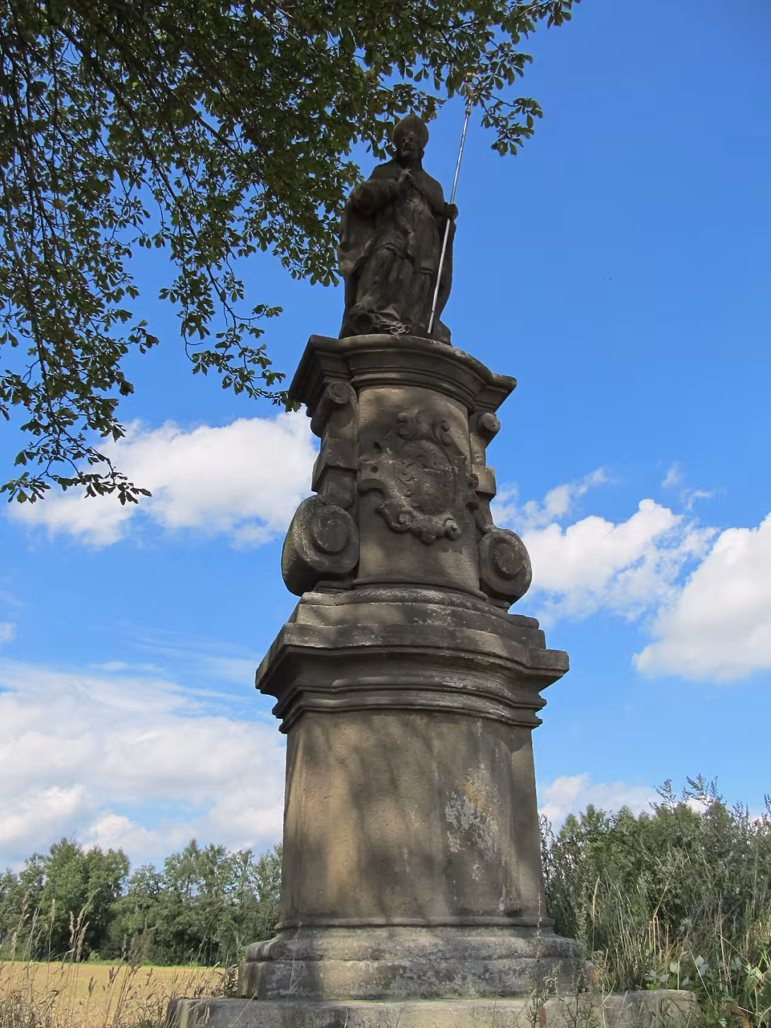 Dzisiejszy widok – Socha svatého Linharta