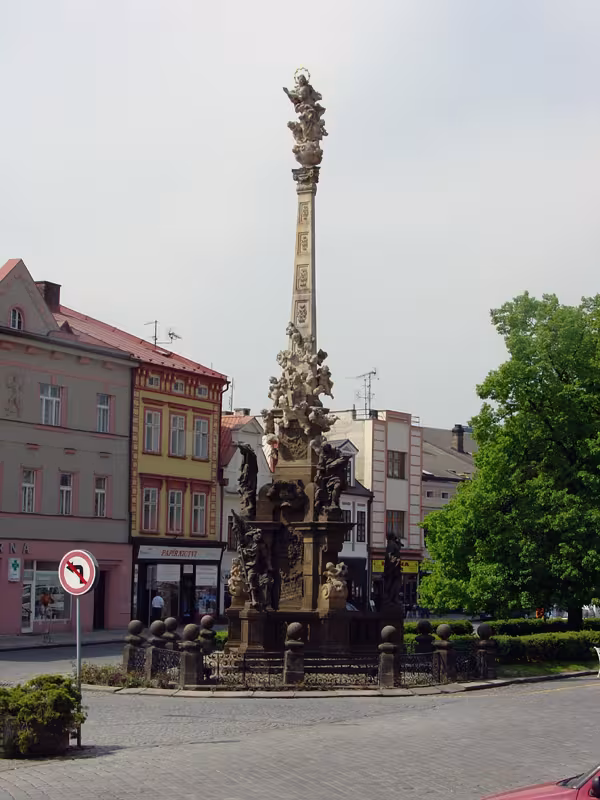 Dzisiejszy widok – Sousoší Panny Marie (Jaroměř)