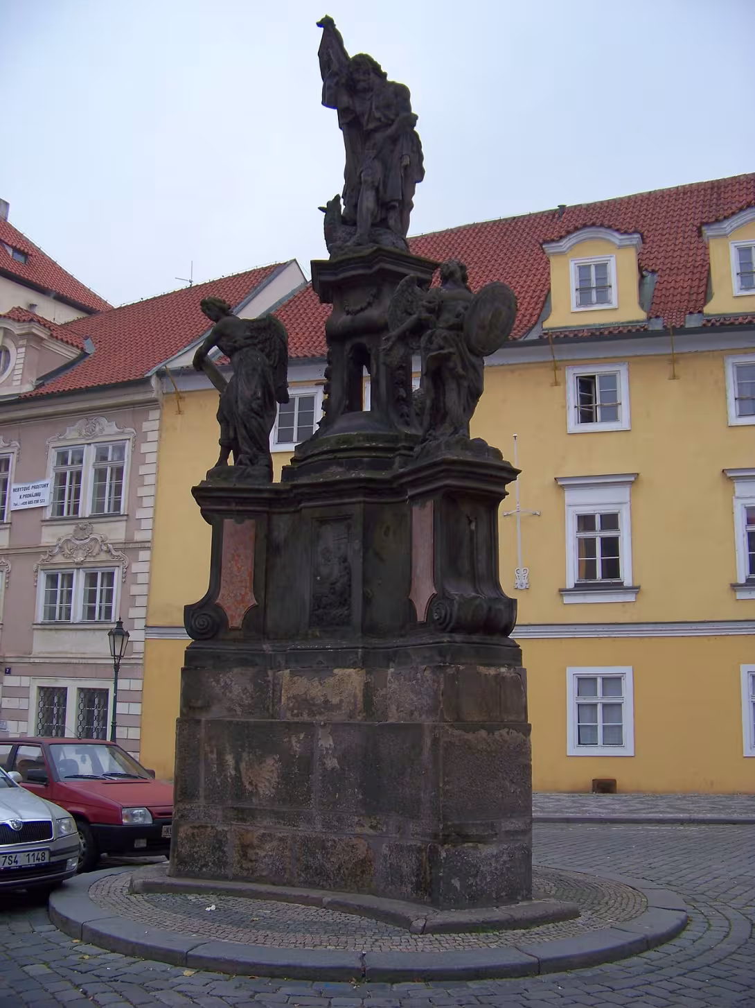 Dnešní pohled – Sousoší svatého Jana Křtitele s anděly