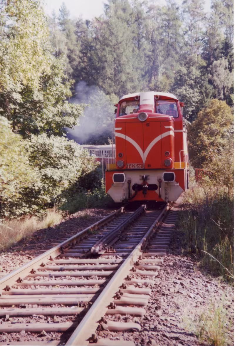 Dnešní pohled – železniční trať Tanvald–Harrachov