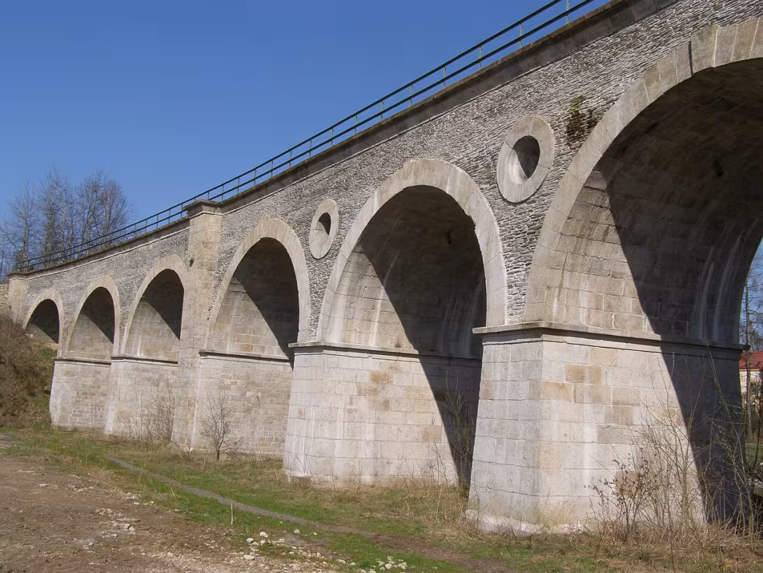 Heutige Ansicht – železniční viadukt v Rychnově u Jablonce nad Nisou