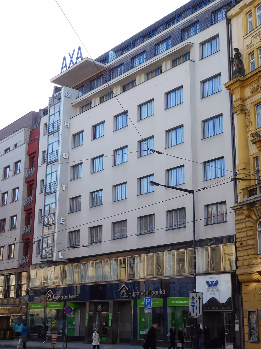 Dnešní pohled – Hotel Axa