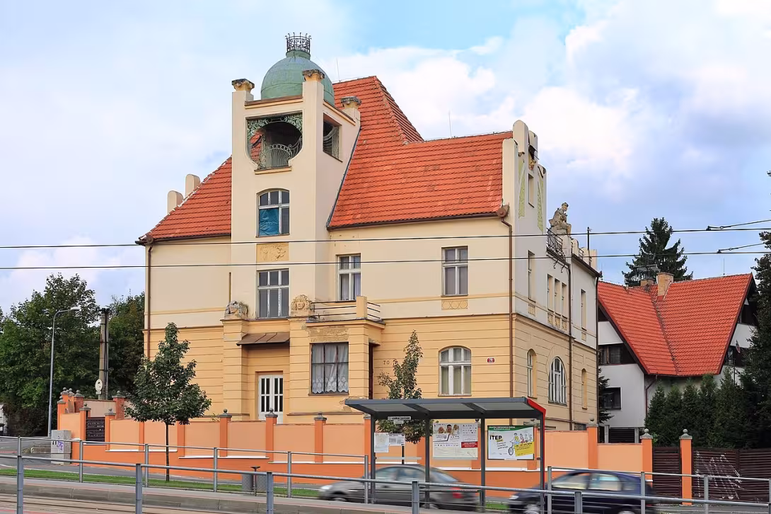 Dnešní pohled – Kestřánkova vila Marie