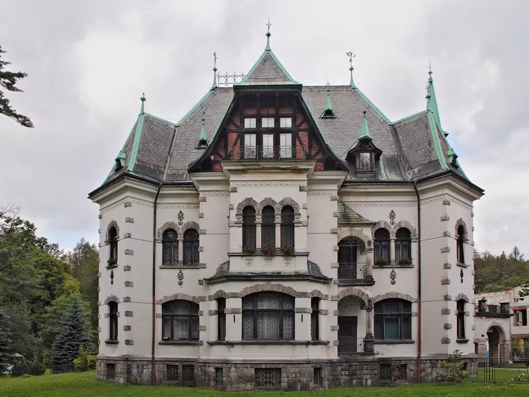 Dnešní pohled – Riedlova vila