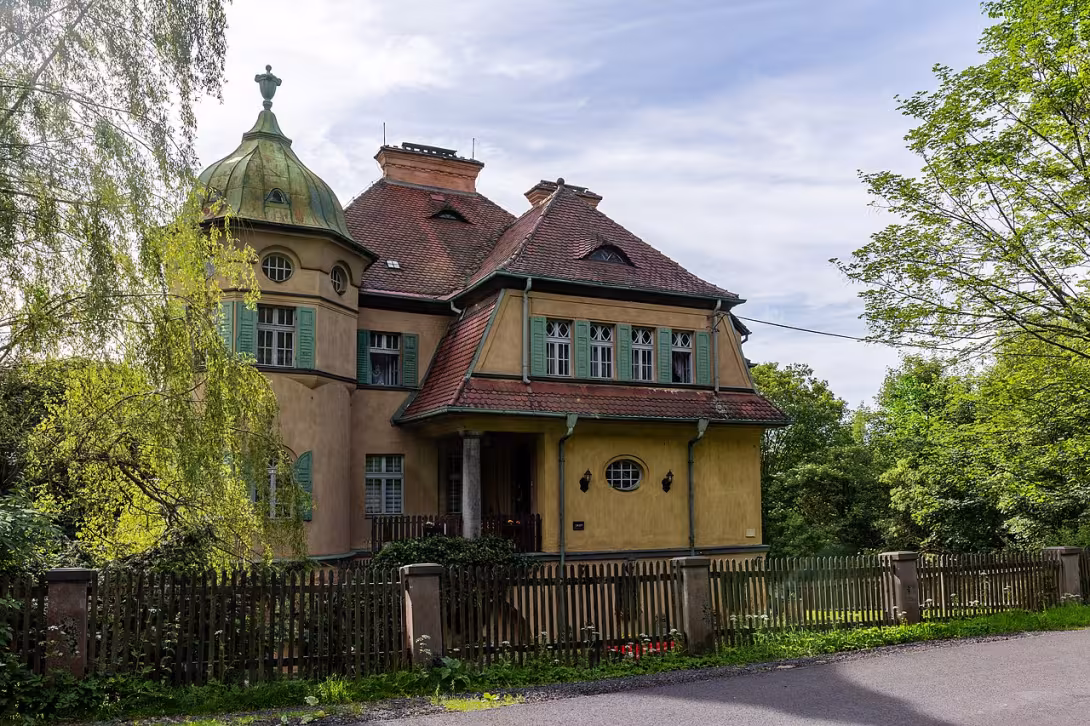 Dnešní pohled – Vila Heinricha Justa
