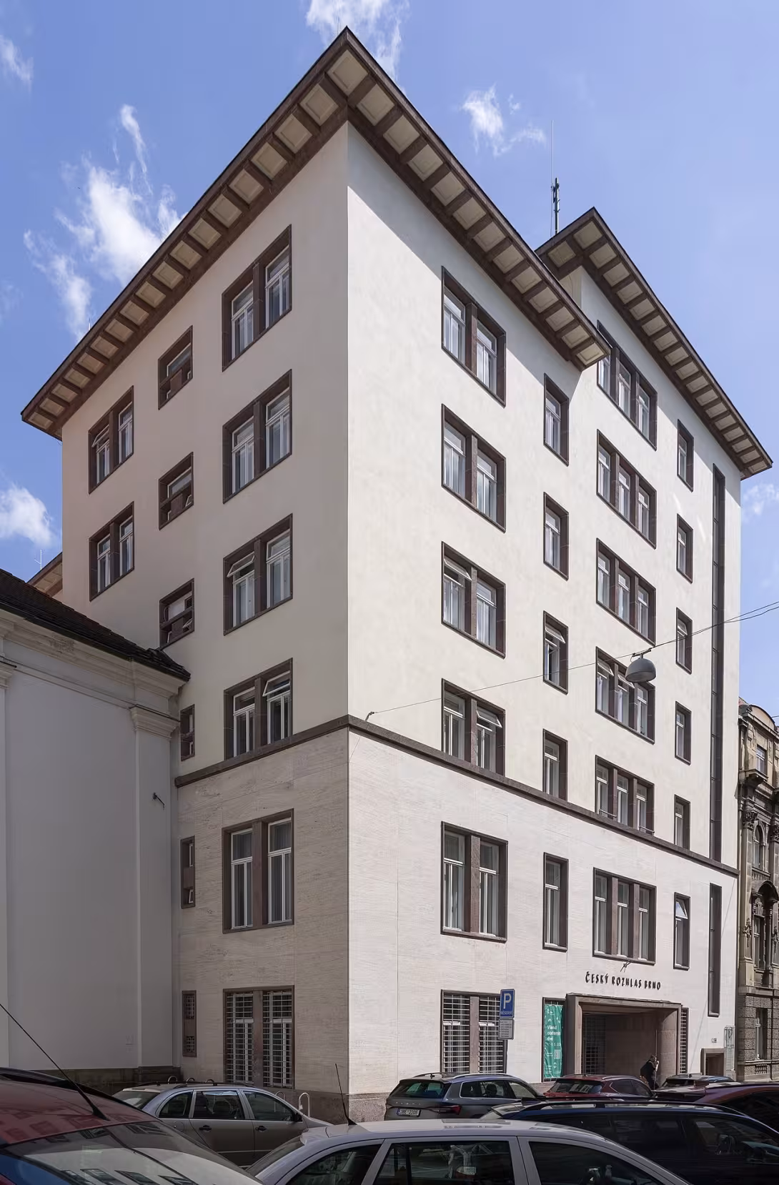 Dnešní pohled – budova Českého rozhlasu Brno