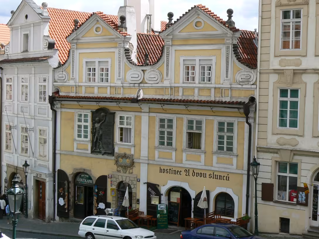 Dnešní pohled – dům U Dvou slunců