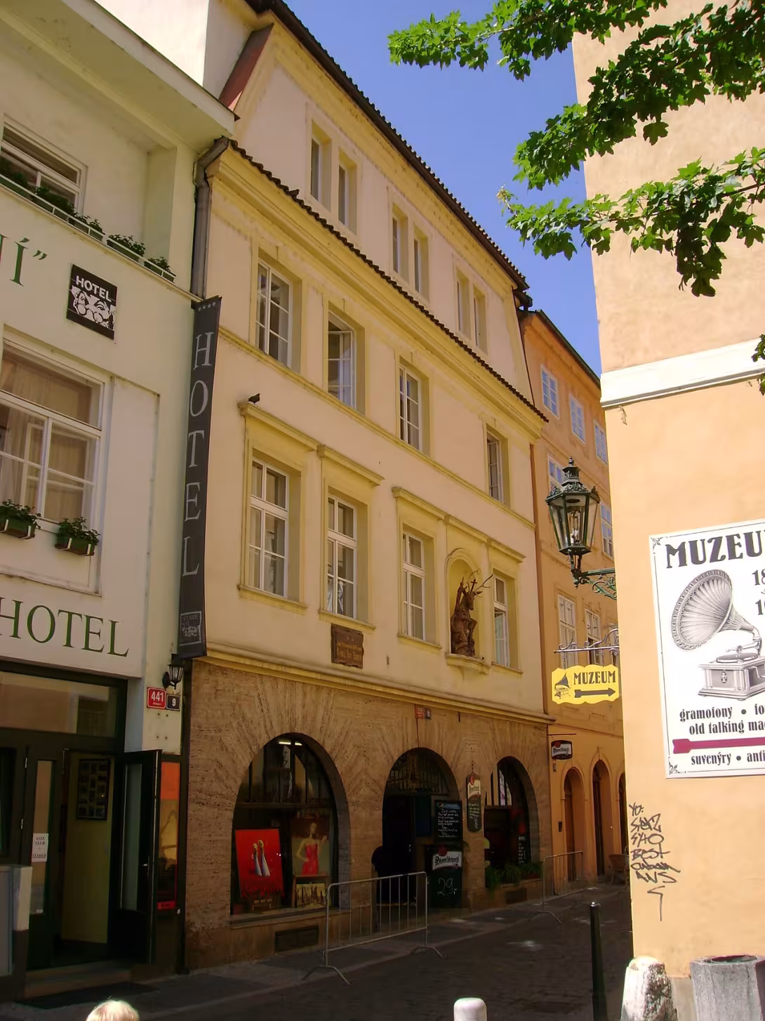 Dnešní pohled – dům U Tří tykví