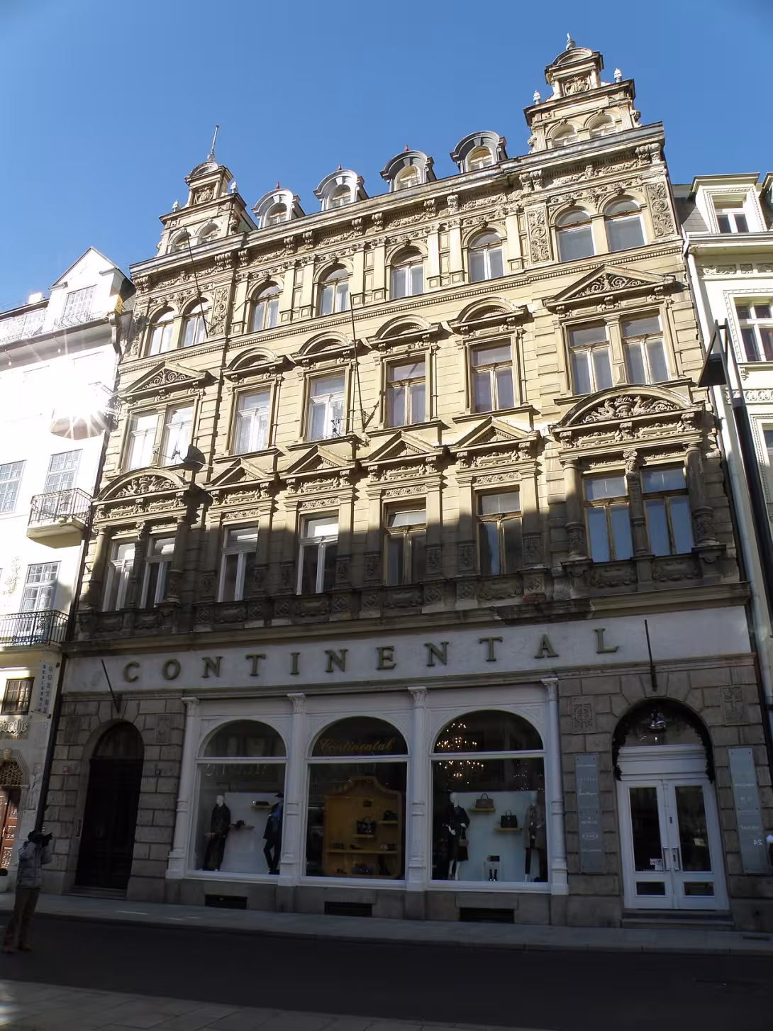 Dnešní pohled – lázeňský dům Continental
