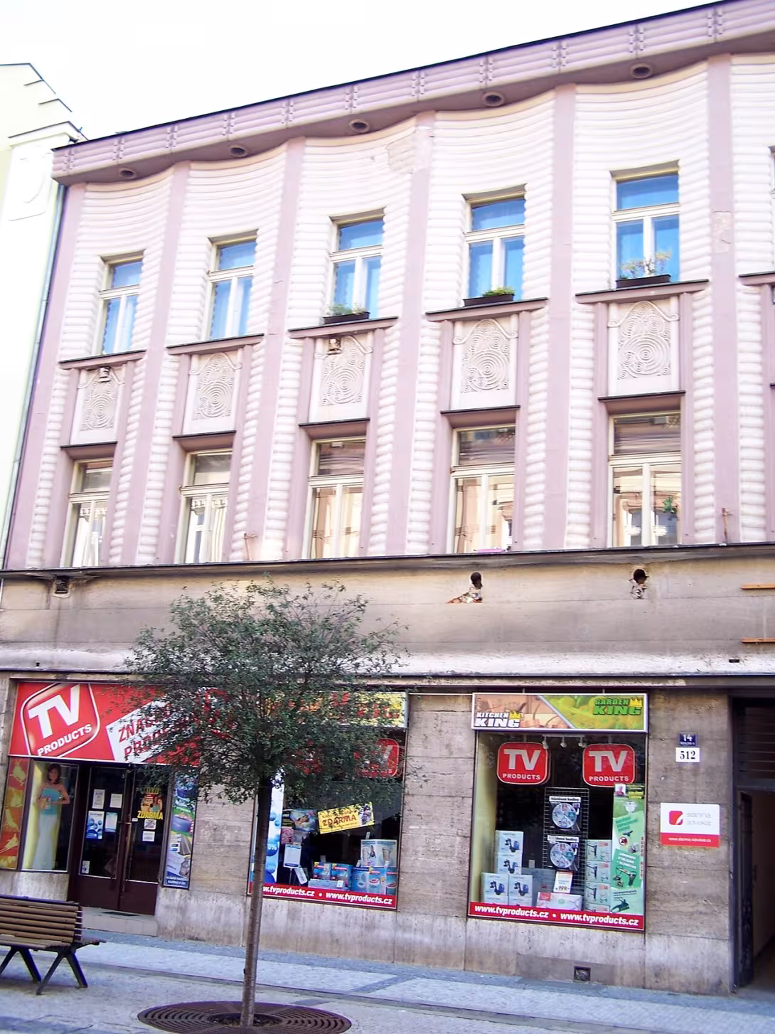 Dnešní pohled – Činžovní dům Josefa Cardy