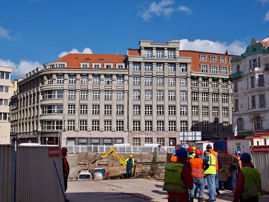 Dnešní pohled – Škodův palác