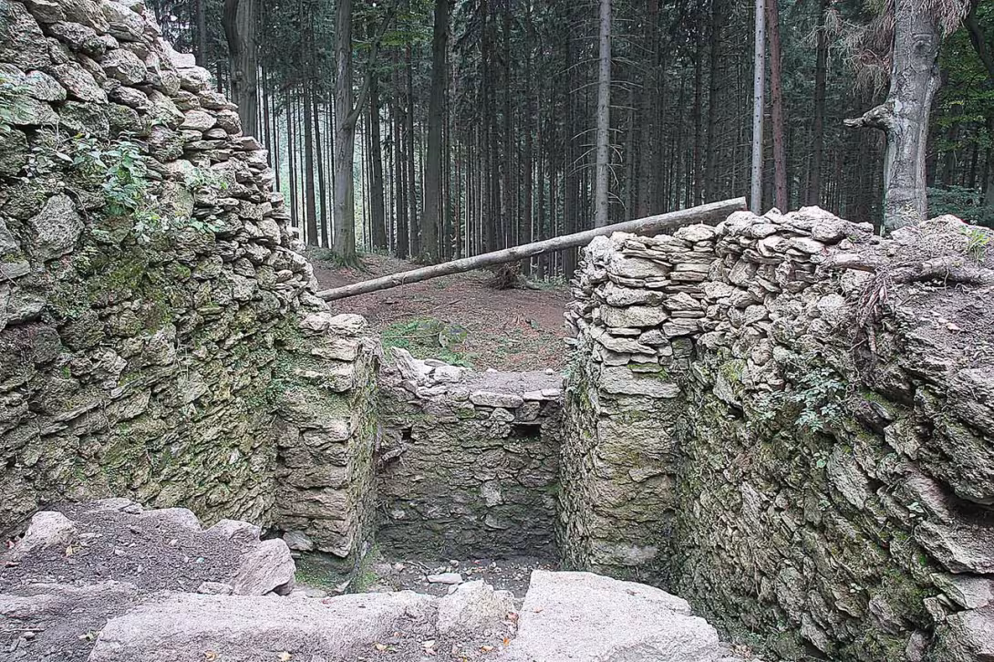 Dnešní pohled – Skály (hrad, okres Žďár nad Sázavou)