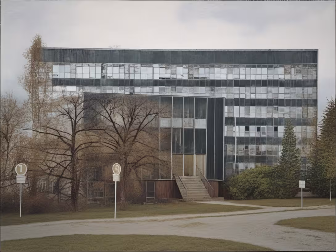 Historická podoba – budova Ústavu makromolekulární chemie
