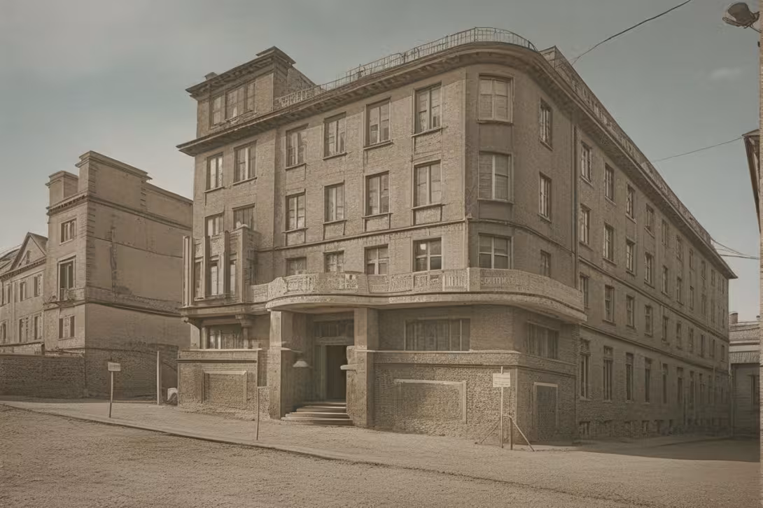 Historická podoba – budova Galerie moderního umění v Hradci Králové