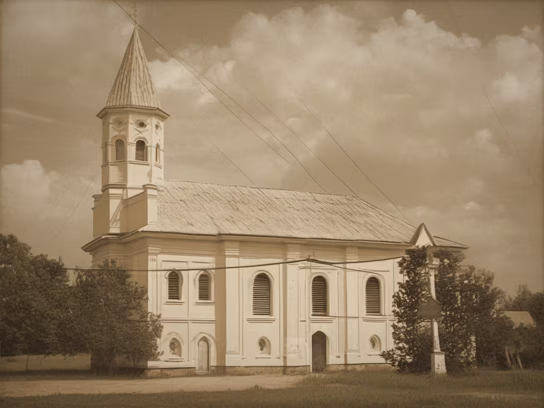 Historická podoba – Evangelický kostel v Orlové