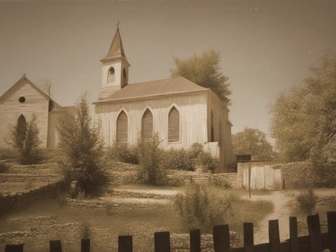 Wygląd historyczny – evangelický kostel v Plesné