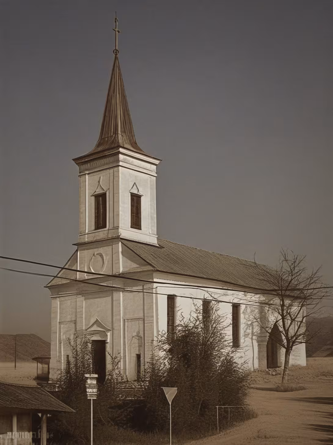 Wygląd historyczny – evangelický kostel v Rovečném