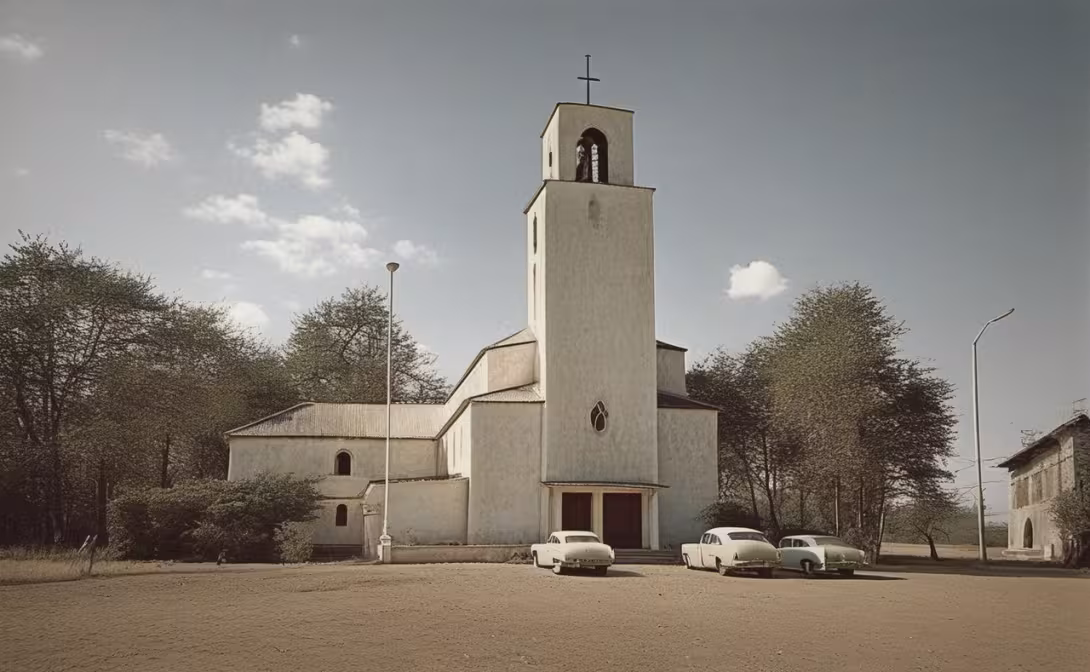 Historisches Erscheinungsbild – evangelický kostel ve Střešovicích