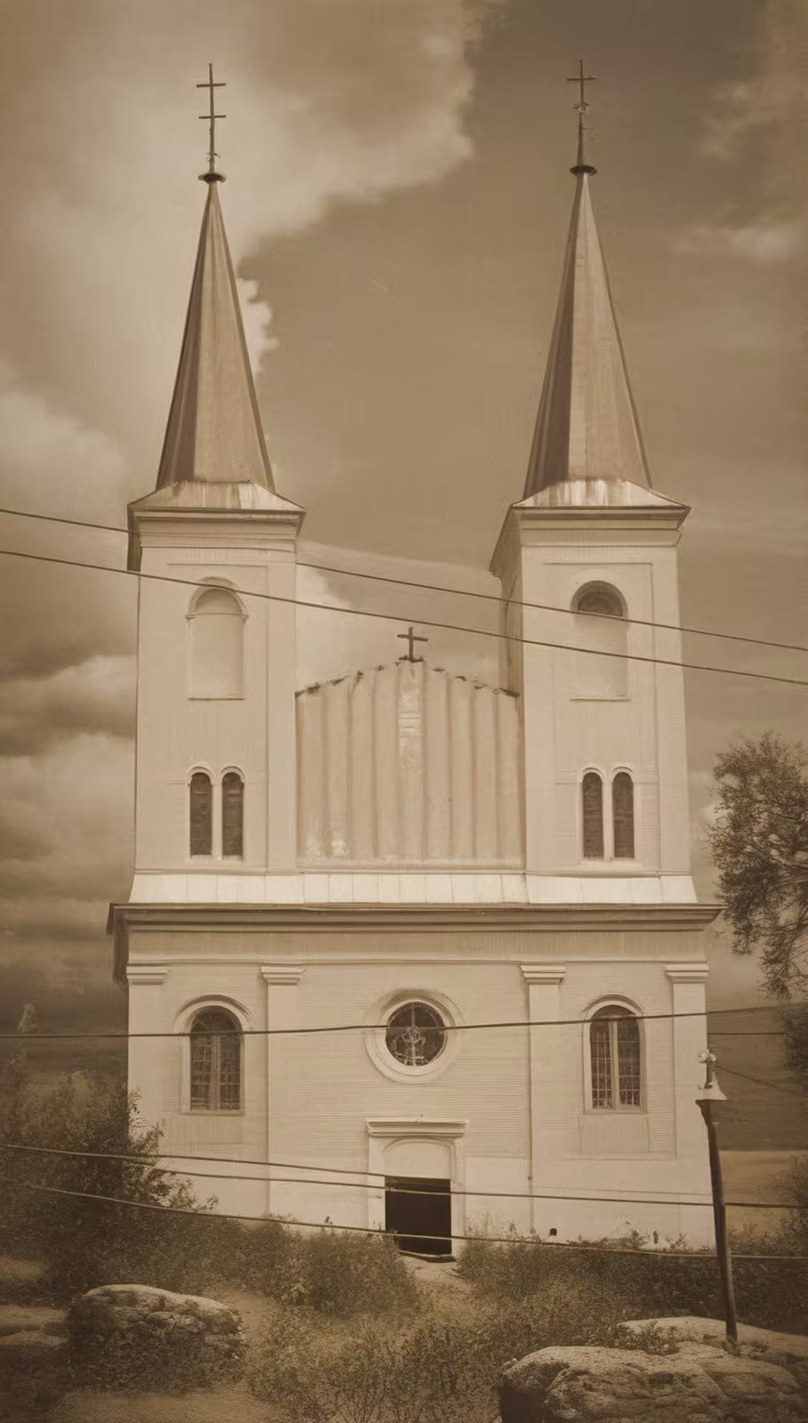 Historická podoba – evangelický kostel ve Vanovicích