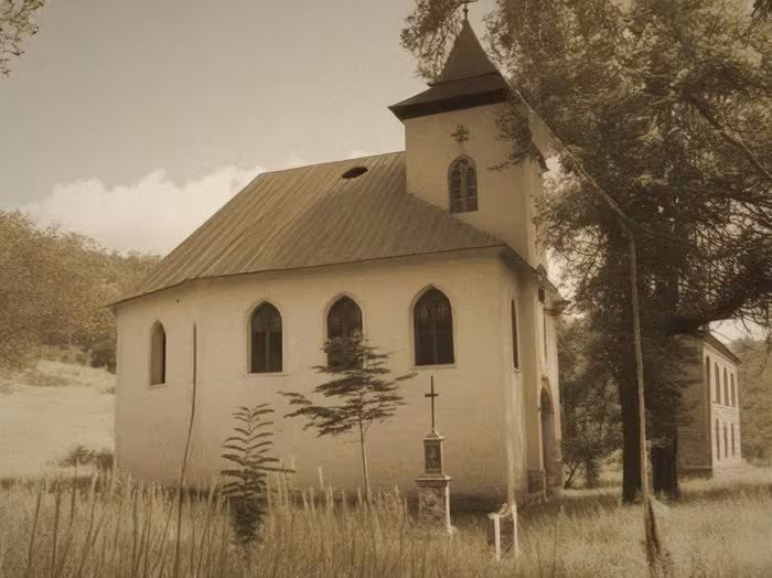Wygląd historyczny – kaple svatého Jana Křtitele (Hodkovice)