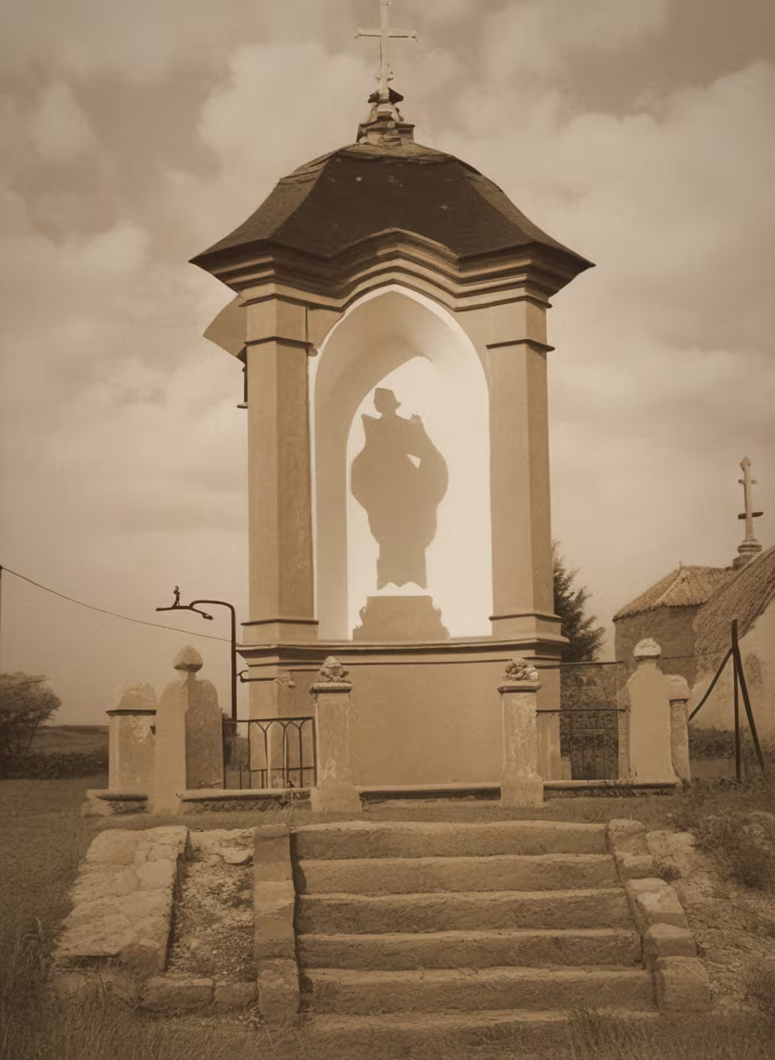 Historická podoba – kaple svatého Jana Nepomuckého (Žireč)
